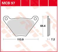 TRW Lucas Almohadilla de freno MCB97