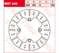 TRW Lucas Disco de freno MST240, rígido