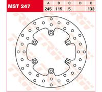 Disco de freno LUCAS TRW MST247, 1 Pieza