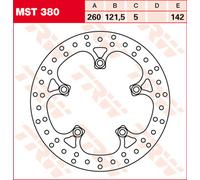 TRW Lucas Disco de freno MST380, rígido