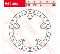 Disco de freno TRW MST383, 1 Pieza