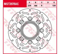 TRW Lucas Disco de freno MST397RAC, rígido