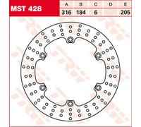 TRW Lucas Disco de freno MST428, rígido