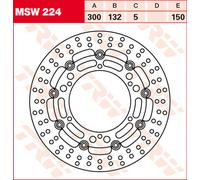 TRW Lucas Disco de freno MSW224, flotante