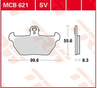 TRW Lucas Forro de freno MCB621