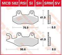 TRW Lucas Forro sinterado MCB582SV