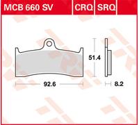 TRW Lucas Forro sinterado MCB660SV