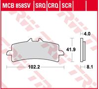 TRW Lucas Forro sinterado MCB858SV