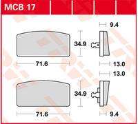 TRW Lucas Almohadilla de freno MCB17