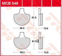 TRW Lucas MCB548 Pastilla de freno
