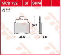 TRW Lucas MCB732 Pastilla de freno
