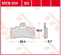 TRW Lucas MCB834SV Pastillas de freno sinterizadas