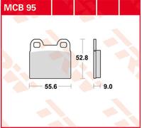 TRW Lucas MCB95 Pastilla de freno