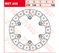 TRW Lucas Disco de freno MST205, rígido