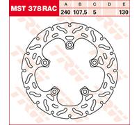 TRW Lucas MST378RAC Disco de freno rígido