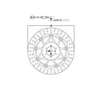 TRW Lucas MST423 Disco de freno rígido