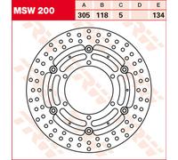 TRW Lucas MSW200 Disco de freno flotante