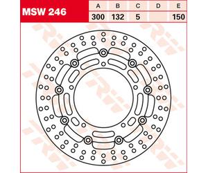 TRW Lucas MSW246 Disco de freno flotante