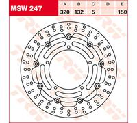 TRW Lucas MSW247 Disco de freno flotante