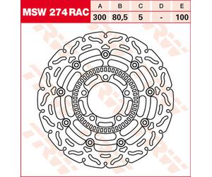 TRW Lucas MSW274RAC Disco de freno flotante