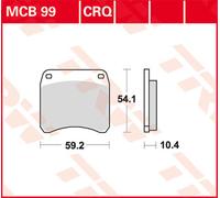TRW Lucas Racing caucho MCB99CRQ