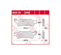 TRW Lucas Sinter Scooter MCB726SRM Pastilla de freno