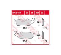 Pastillas de freno MCB669SI TRW para HONDA SUZUKI YAMAHA APRILIA BETA