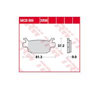 TRW Pastillas de freno traseras MCB806SRM sinterizadas para HONDA FES/NSS/SH