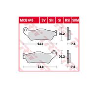 TRW Lucas TRW Lucas pastilla de freno MCB648SI Sinter Offroad