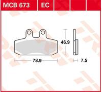 TRW MCB673EC Juego de pastillas de freno