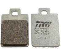 TRW MCB688EC Organic Low Budget Juego de Pastillas de Freno para Piaggio Motorcycles ZIP II CAT. DT 2000-2005 Eje delantero y otras motos