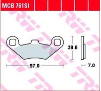 TRW MCB761SI Juego de pastillas de freno