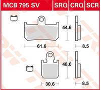 TRW MCB795CRQ Juego de pastillas de freno