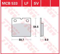 TRW Pastillas de freno de metal sinterizado MCB 533 SV