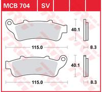 TRW Pastillas de freno de metal sinterizado MCB 704 SV - LUCAS