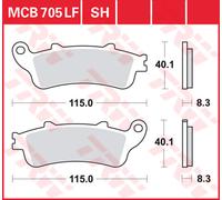 TRW MCB705SH Sinter Street Juego de Pastillas de Freno para Honda NT Eje trasero y otras motos