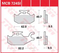 Pastillas de freno MCB724SI TRW