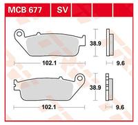TRW Pastillas de freno de metal sinterizado TRASERO MCB 677 SH