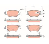 TRW Pastillas De Freno GDB1471 Para Opel Astra G Berlina (1998→) 1,2 48kW 65cv