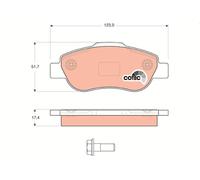 TRW Pastillas De Freno GDB1589 Para Fiat Panda 1,2 44kW 59CV Bi-fuel, Delantero