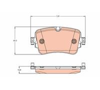 TRW Pastillas De Freno GDB2131 Audi A8 4n2/4n8 2017- 3,0 210 kW 285 cv V6 24V