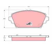 TRW Pastillas De Freno GDB3291 Para Nissan Almera Tino 1,8 84kw 114cv