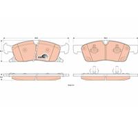 TRW Pastillas De Freno GDB4603 Jeep Grand Cherokee (WK) 2010- 3.0 140kW 190cv