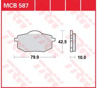 TRW MCB587 Juego de pastillas de freno
