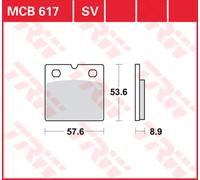 TRW MCB617 Juego de pastillas de freno