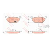TRW Pastillas Freno de para VW Up 121 122 BL1 BL2 1.0 Golf V 1K1 1.4 16V 1.6
