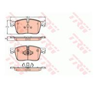 TRW Pastillas Freno Delant. Apto para Jaguar F-Pace De Potencia XF