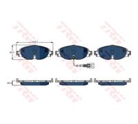 TRW Pastillas Freno Delant. para VW Golf VII Caddy IV