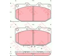 TRW Pastillas Freno GDB1006 Pastillas de Freno para Nissan 300 Zx Z32