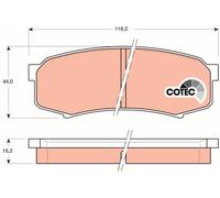 TRW Pastillas Freno GDB1182 Lexus Rx300 (mcu15)(2000- >) 300 AWD (mcu15) 148kw